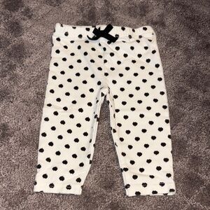 Charming Kids' Polka Dot Leggings - Black & White
